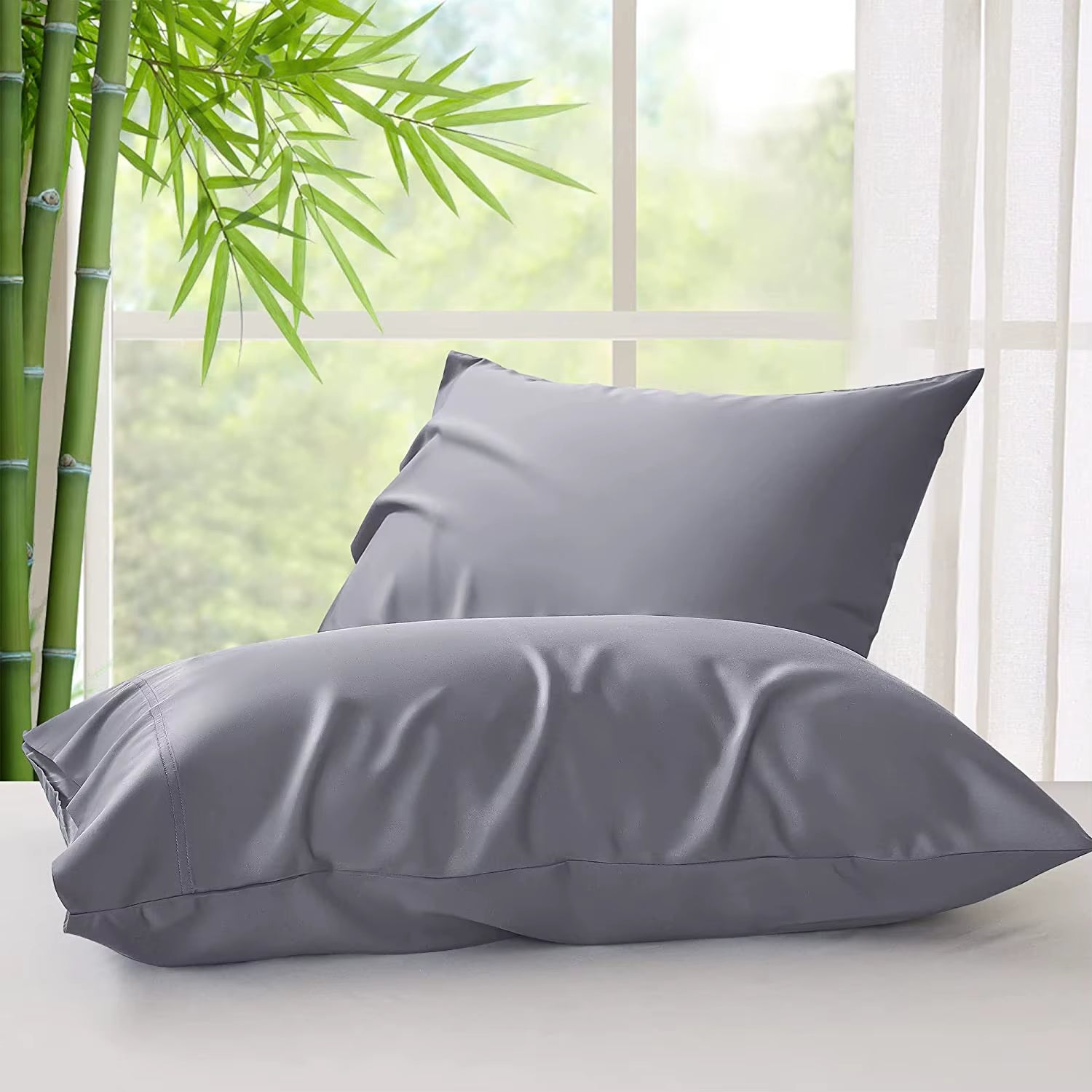 100% Bamboo Breathable Cooling Pillow Cases Breathable and Ultra Soft Envelope Pillowcases
