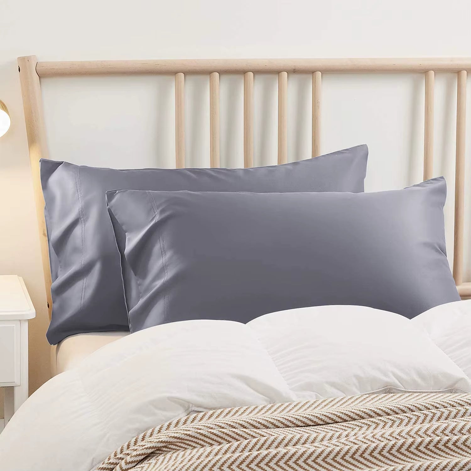 100% Bamboo Breathable Cooling Pillow Cases Breathable and Ultra Soft Envelope Pillowcases